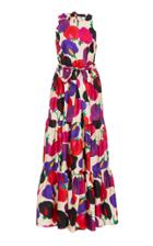 La Doublej Pellicano Americano Silk Maxi Dress Size: Xs