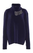 Christopher Kane Crystal Chain Embellished Pullover