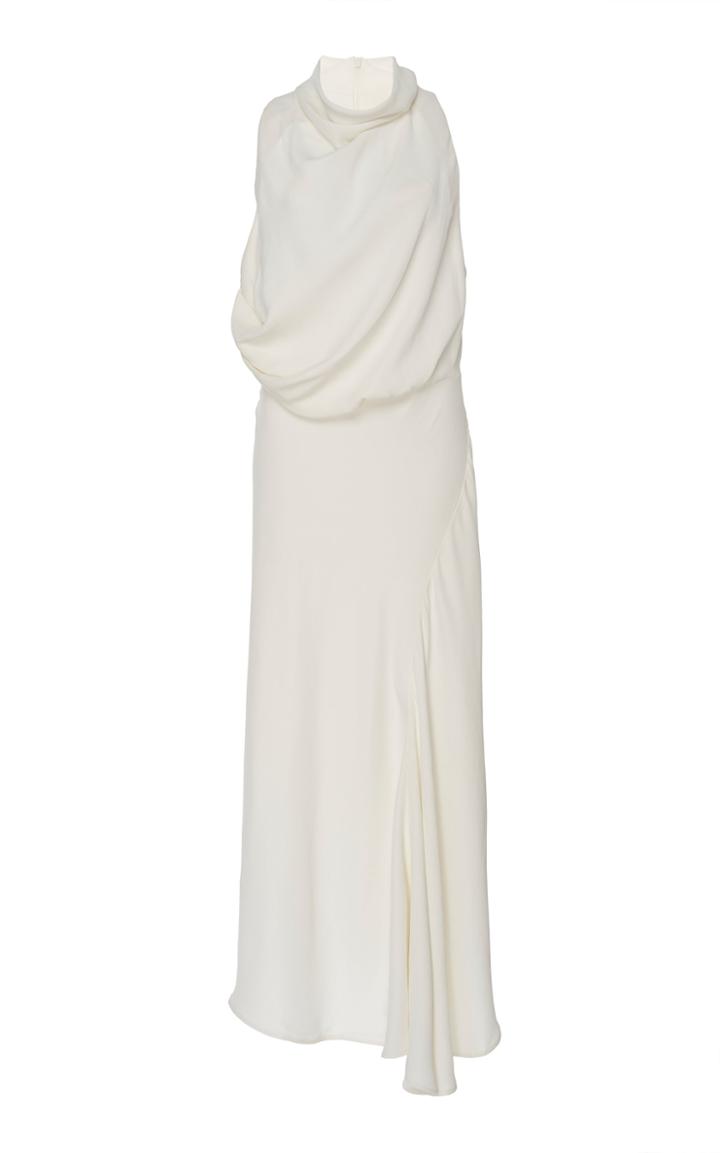 Acler Indiannah Cowl-neck Draped Maxi Dress