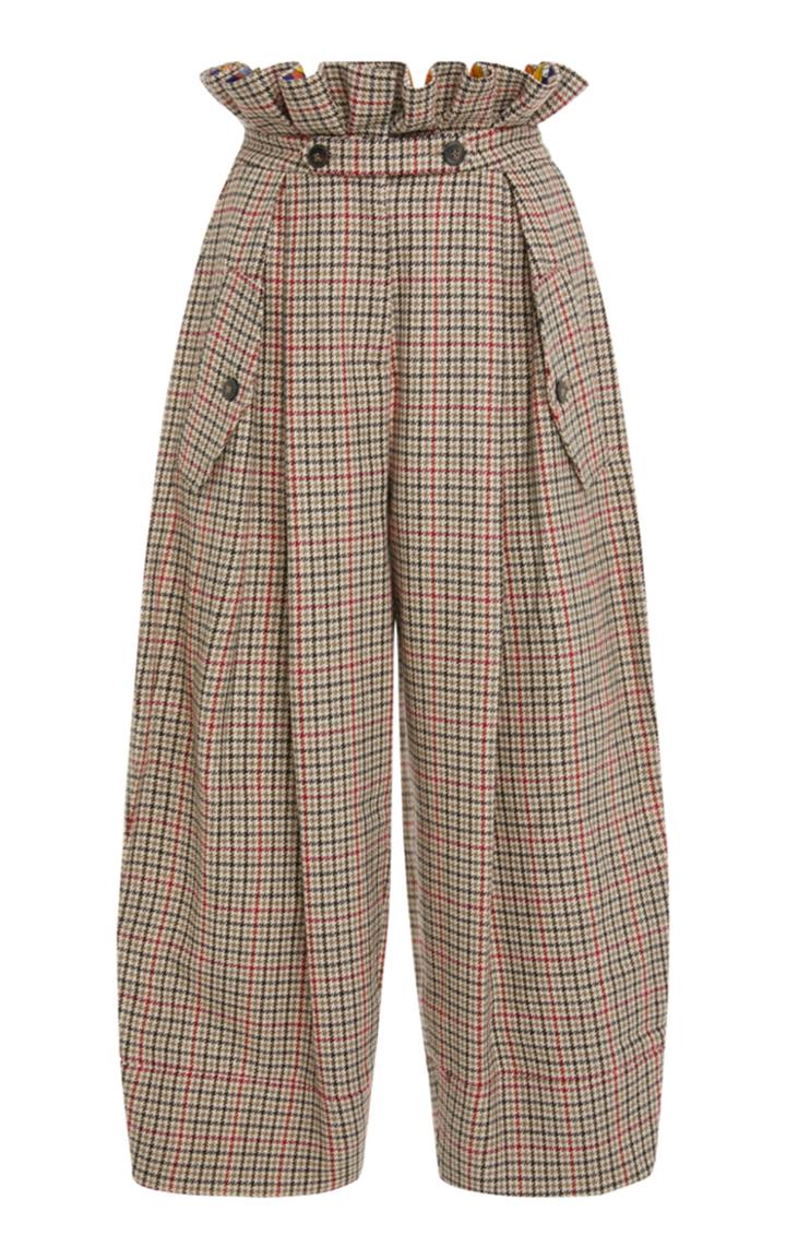 Stella Jean Checked Paperbag Pant