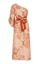 Johanna Ortiz Le Temps One-shoulder Linen Tunic Dress