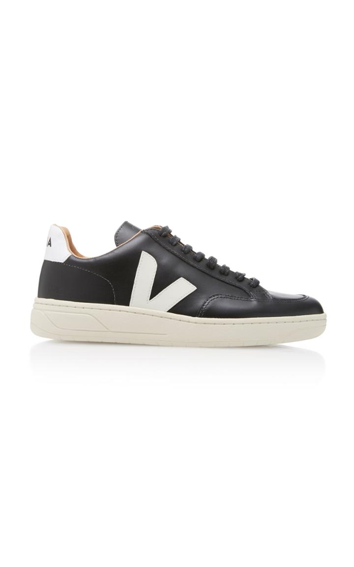 Veja Bastille Two-tone Leather Sneakers