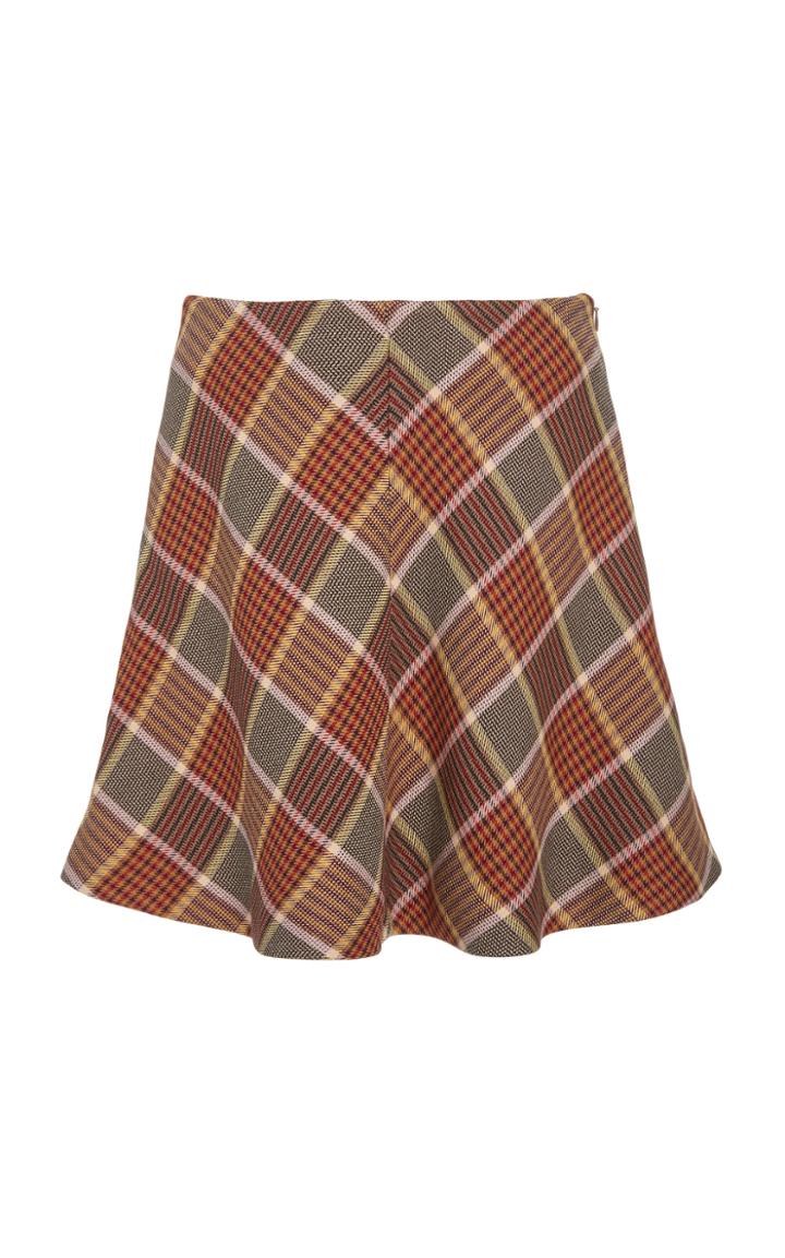 Moda Operandi Samse & Samse Kora Plaid Mini Skirt Size: Xxs