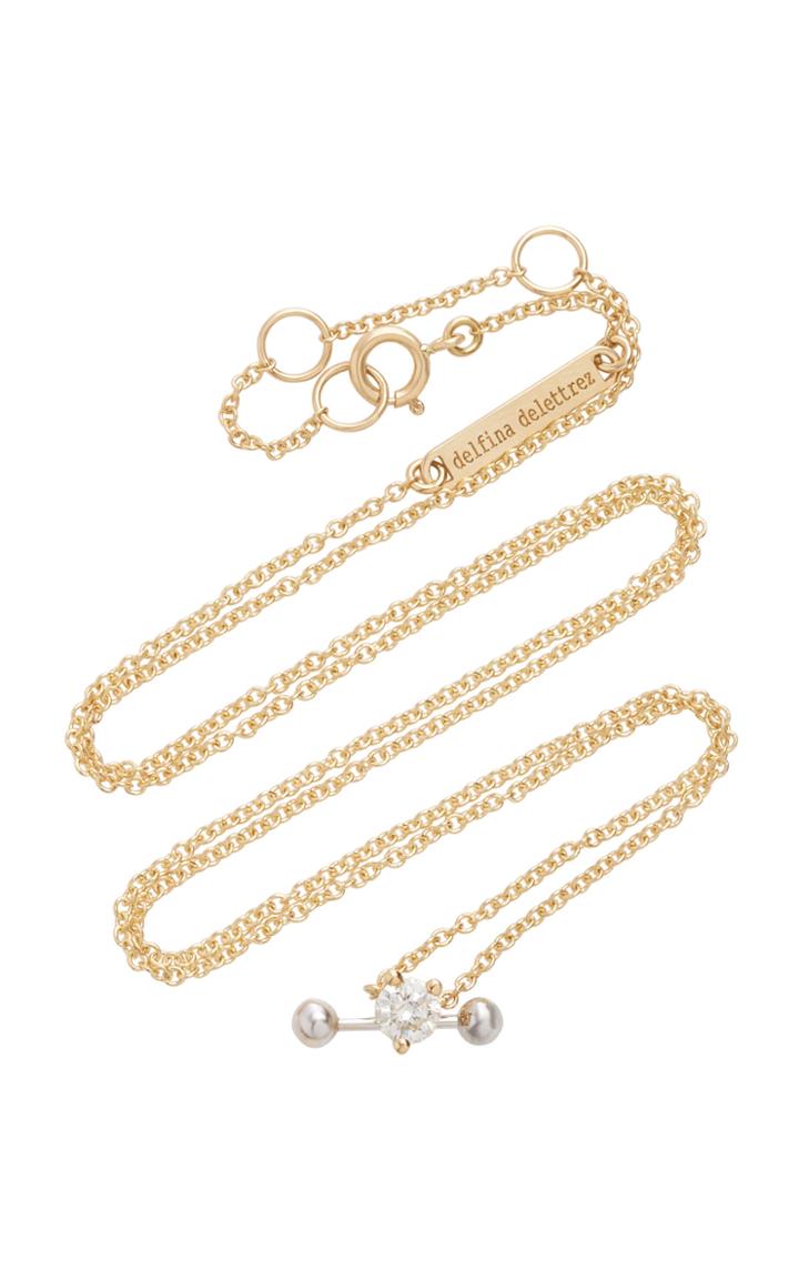 Delfina Delettrez Convertible 18k Gold Diamond Necklace