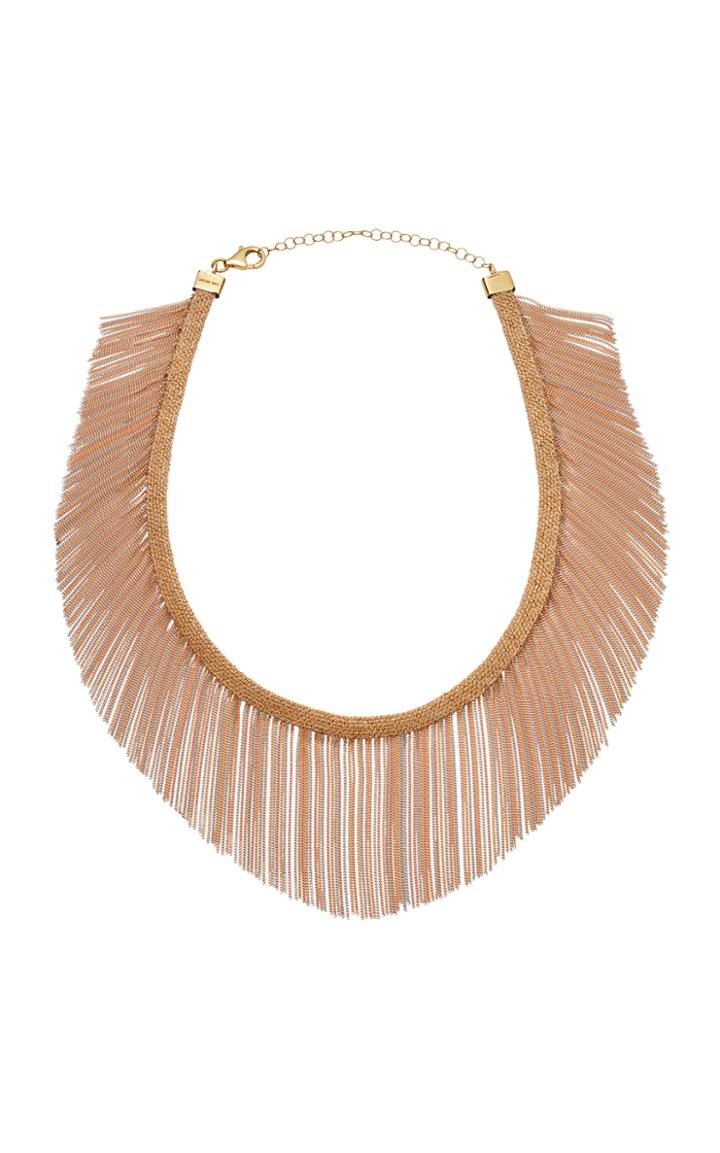 Moda Operandi Carolina Bucci 18k Yellow, White And Pink Gold Fringe Necklace