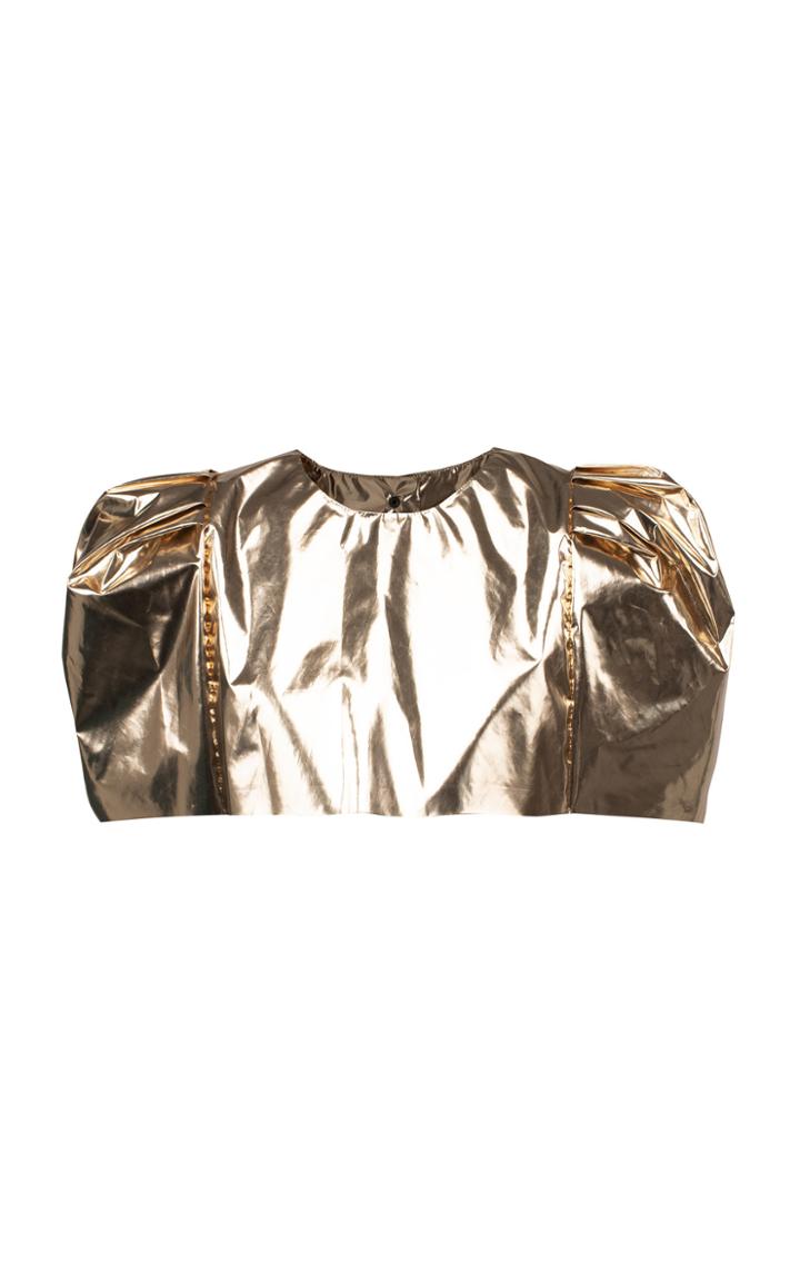 Moda Operandi Lake Studio Shoulder Foil Top Size: 38