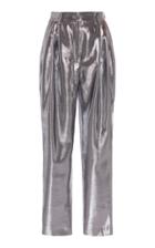 Moda Operandi Alberta Ferretti High-rise Metallic Lam Pants