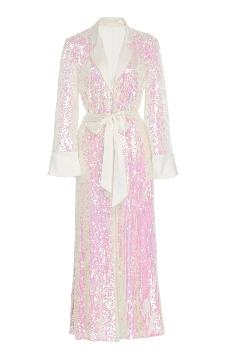 Temperley London Bia Belted Sequin Jumpsuit