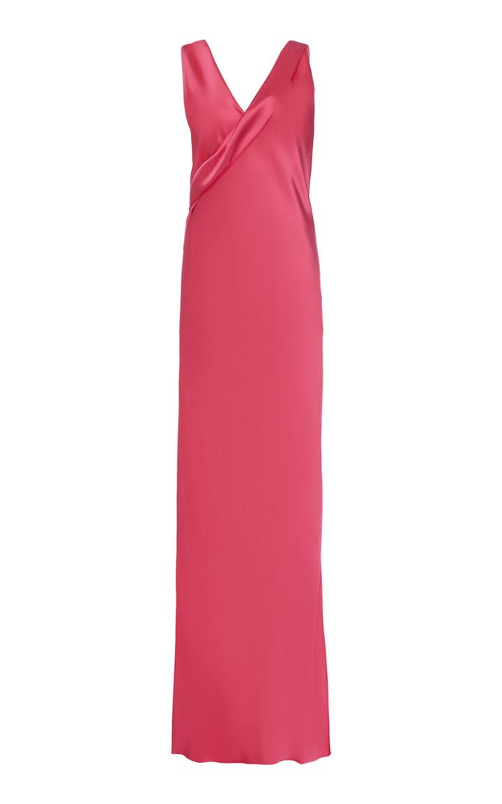 Moda Operandi Helmut Lang Sash-detailed Duchess Satin Dress Size: 2