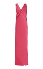 Moda Operandi Helmut Lang Sash-detailed Duchess Satin Dress Size: 2