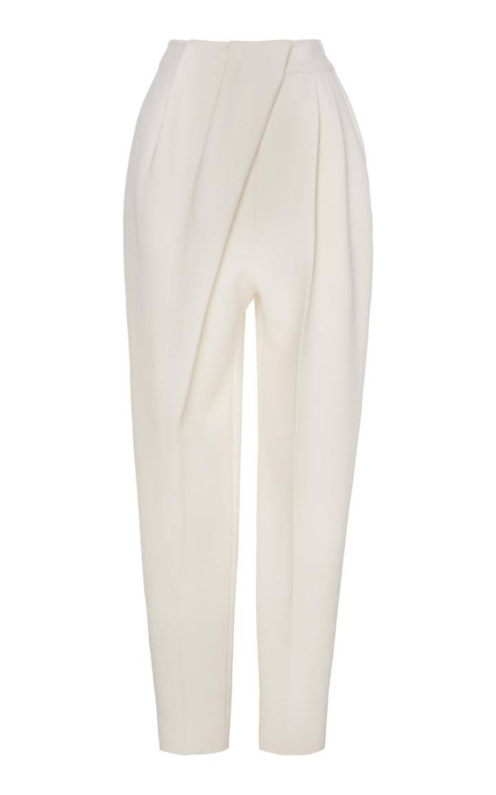 Proenza Schouler Draped Wool Pleated High-rise Trousers