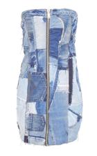 Re/done Patchwork Denim Dress