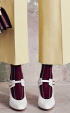 Marni Natural White Mary Jane Shoe