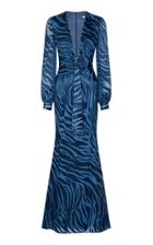 Safiyaa Evania Plunging Neck Dress