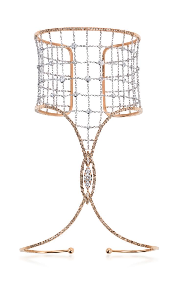 Mike Joseph 18k Waterfall Netted Diamond Sienna Bracelet