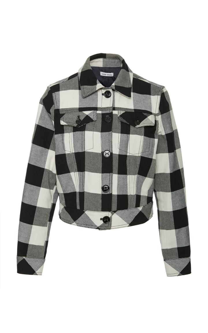 Tomas Maier Check Lightweight Jacket