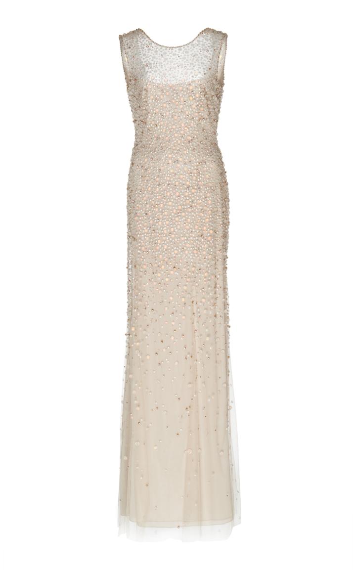 Jenny Packham Assana Beaded Illusion Gown
