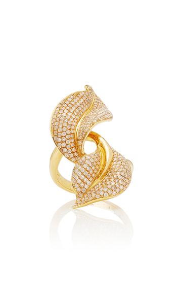 Essere Spring 18k Yellow-gold And White Diamond Ring