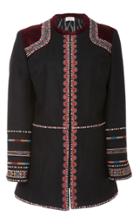 Talitha Tribal Embroidered Peplum Jacket
