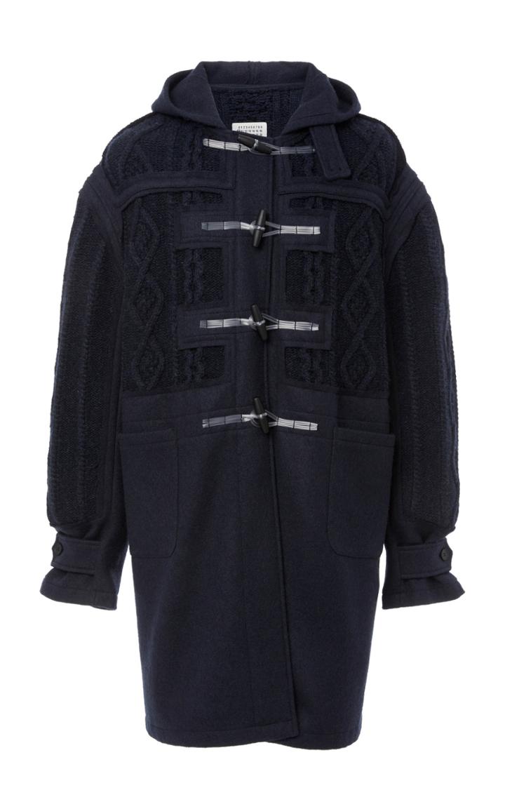 Maison Margiela Cable-knit Toggle Coat