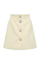Miu Miu Embellished Cady Mini Skirt