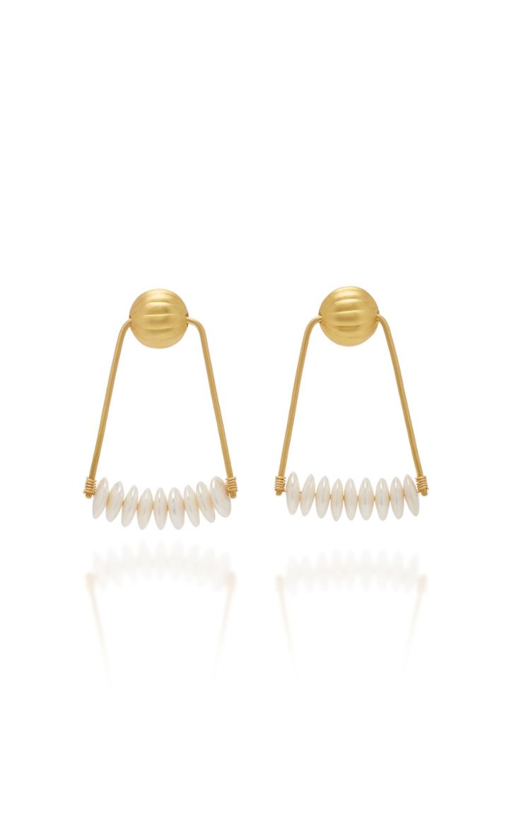 Moda Operandi Loren Nicole 22k Yellow Gold 21st Dynasty Earrings