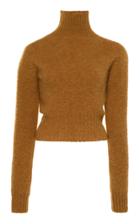 Victoria Beckham Cropped Seamless Wool Turtleneck Size: S