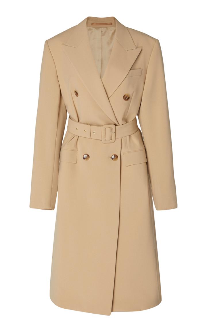 Nanushka Greta Double-breasted Crepe Coat