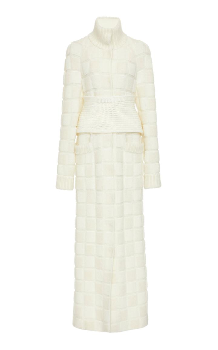 Missoni Belted Quilted Wool-blend Maxi Coat