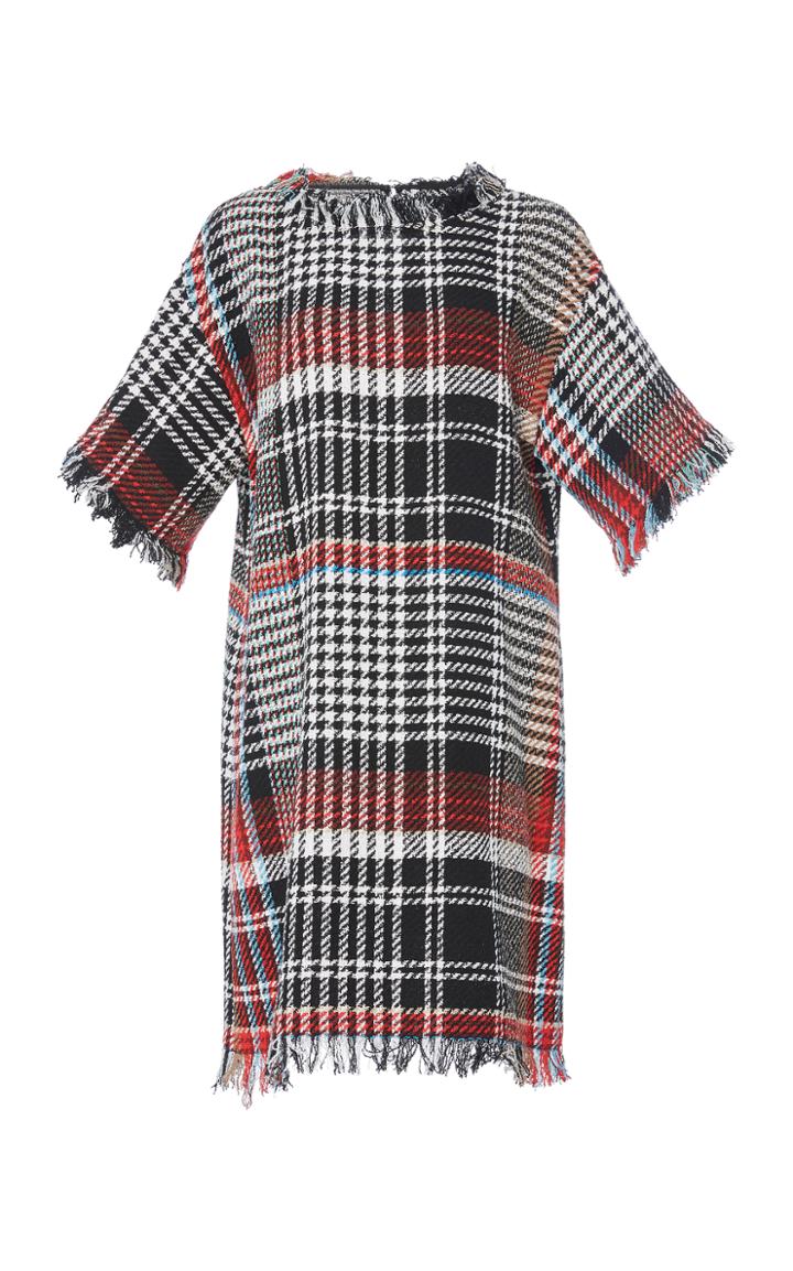 Oscar De La Renta Tweed Shift Mini Dress