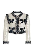 Moda Operandi Jenny Packham Bow-embellished Sequined Jacket