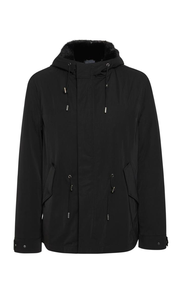 Yves Salomon Paris Mink-lined Wool Gabardine Parka