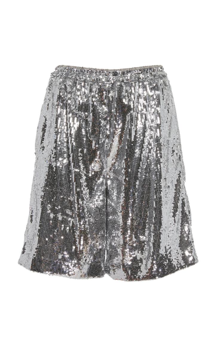 N21 Sofia Sequined Relaxed Shorts