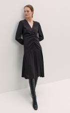 Moda Operandi By Malene Birger Soha Ruched Viscose Midi Dress
