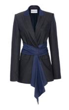 Prabal Gurung Ghar Wrap Denim Jacket