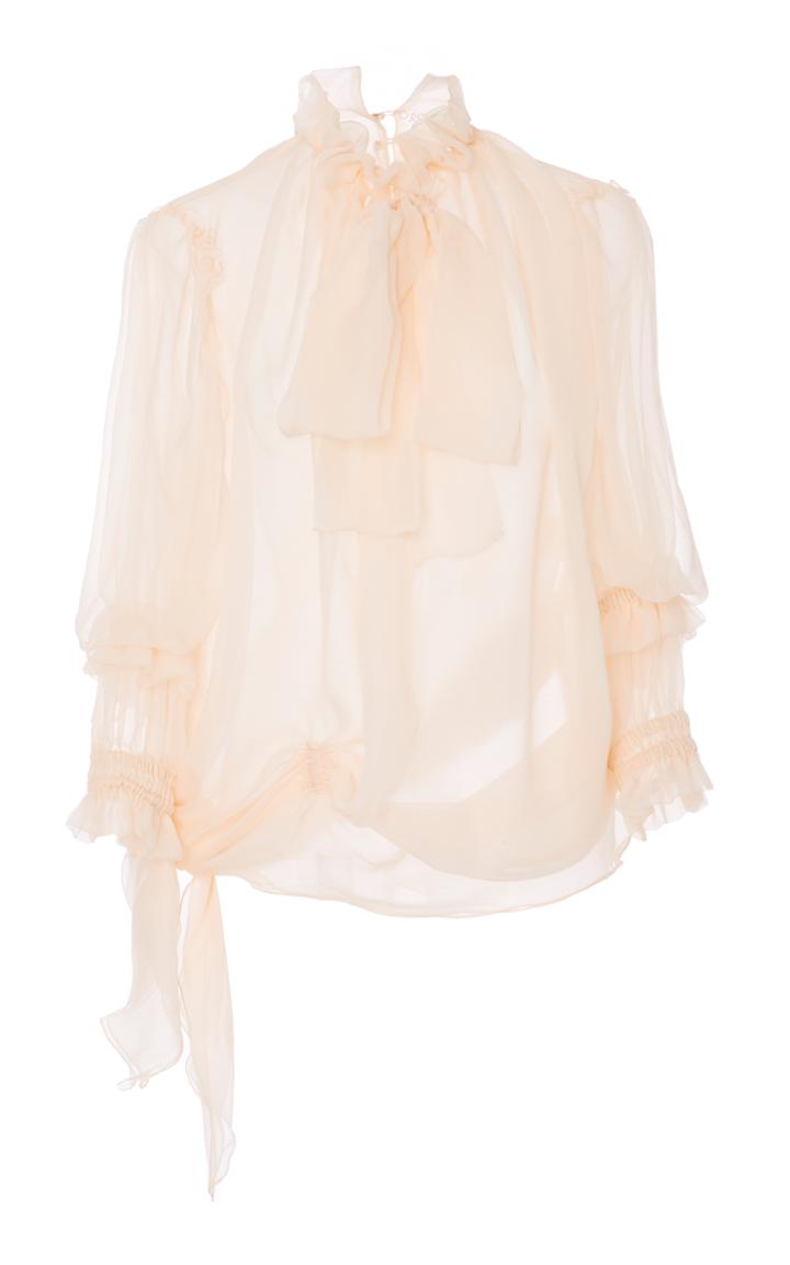 Amelia Toro Neck Tie Silk Blouse