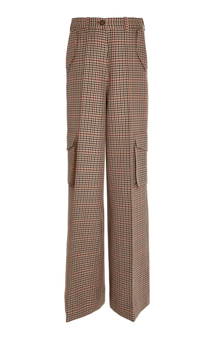 Bouguessa Checked Flared Pants