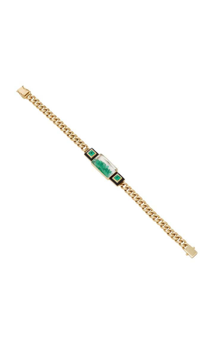 Moritz Glik 18k Gold Emerald Bracelet