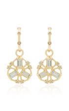 Scosha Kaleidoscope 10k Gold Diamond And Sapphire Earrings