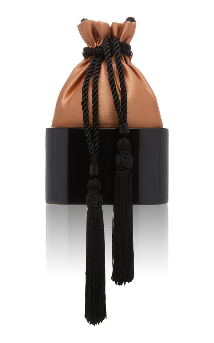 Hunting Season Lola Satin And Lacquer Pouch