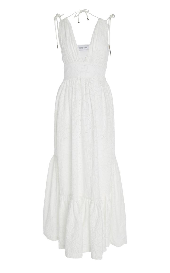 Prabal Gurung V-neck Shirred Sundress