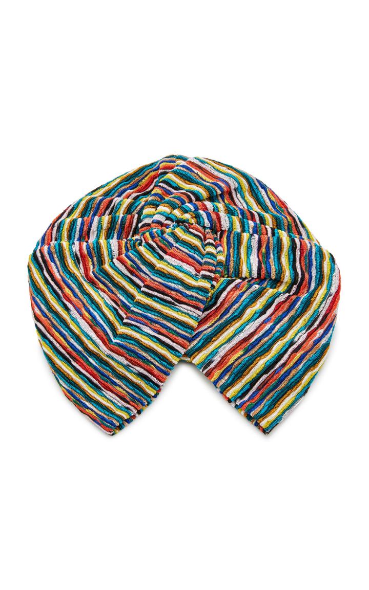 Missoni Mare Striped Crochet-knit Headwrap