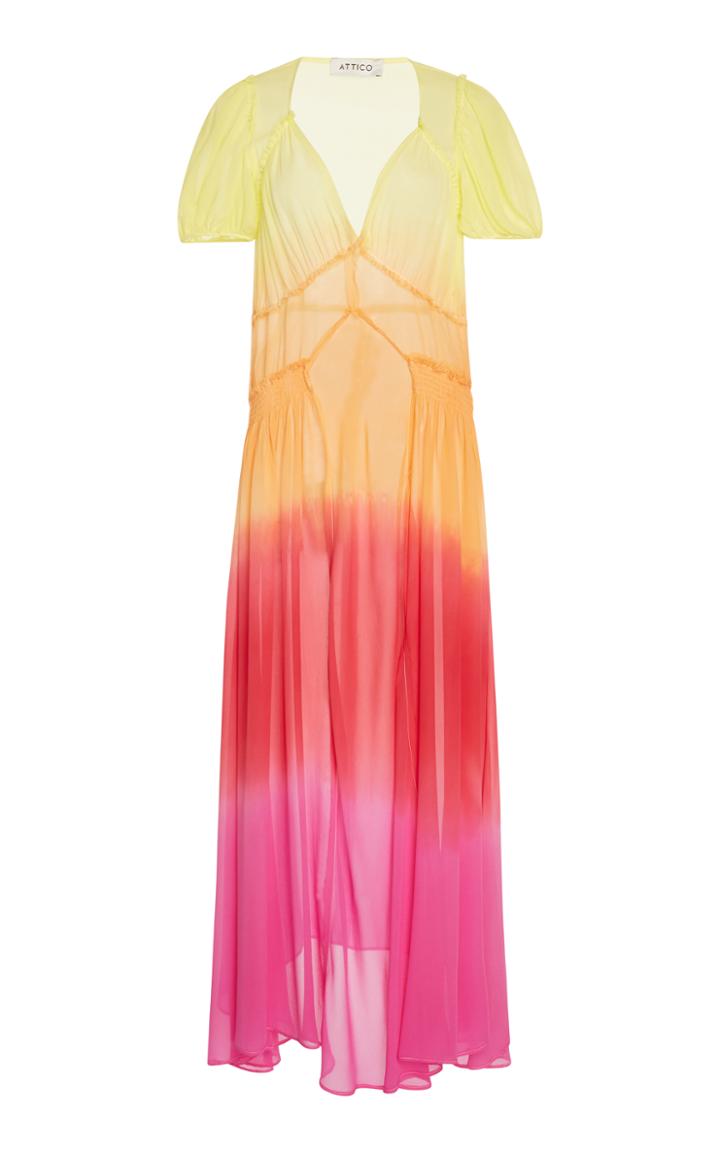 Attico Ombre Georgette Dress
