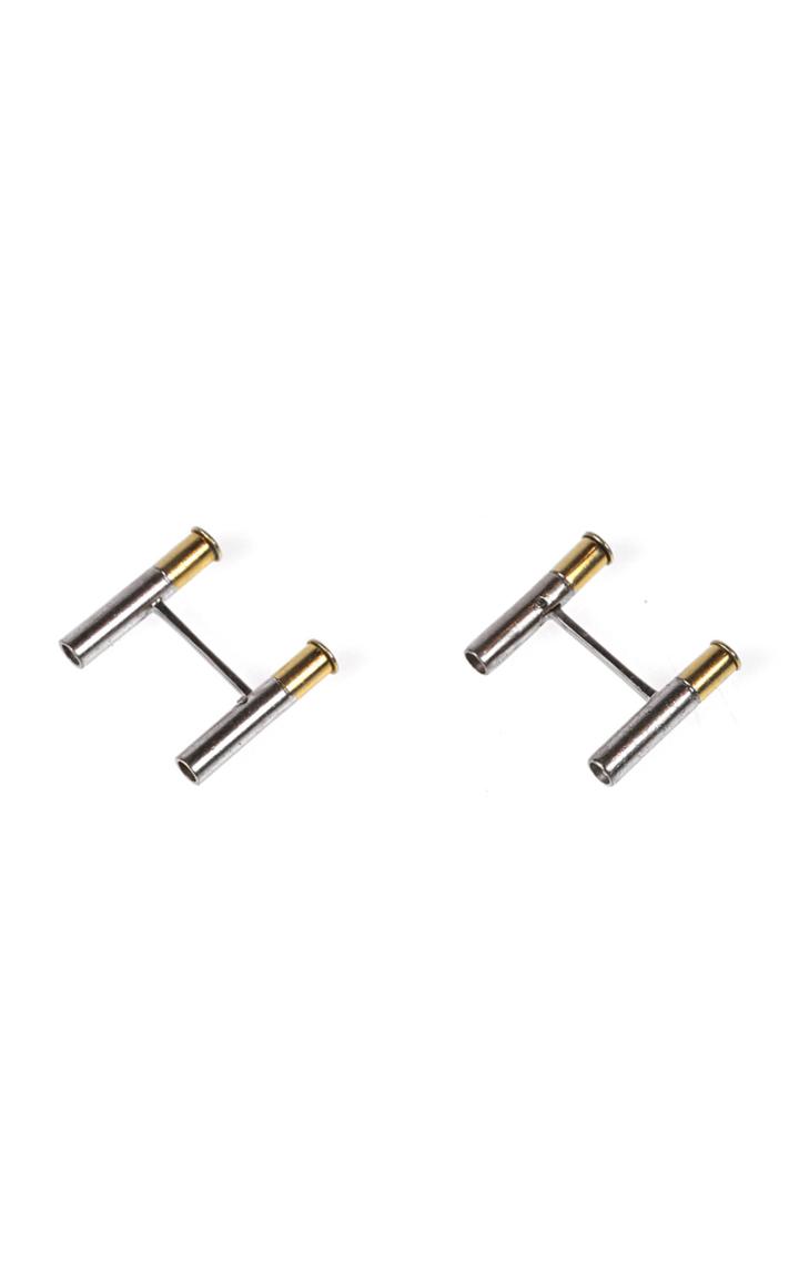 Moda Operandi Mantiques Modern Cartier 18k Yellow & White Gold Cufflinks