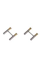 Moda Operandi Mantiques Modern Cartier 18k Yellow & White Gold Cufflinks