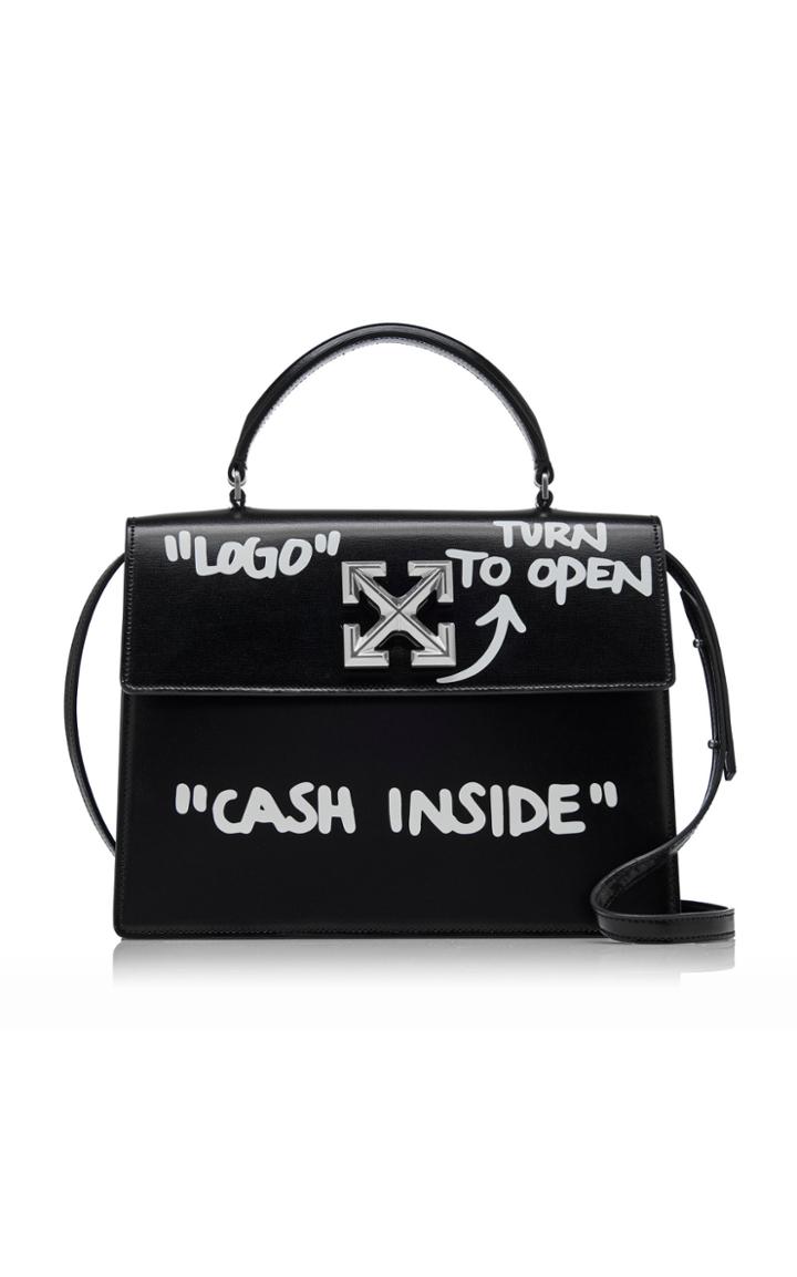 Off-white C/o Virgil Abloh Jitney 2.8 Cash Inside Leather Bag