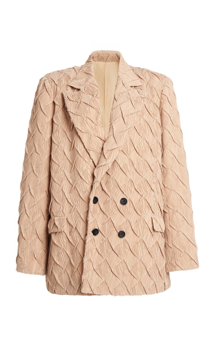Moda Operandi Roland Mouret Gilroy Textured Gauze Blazer