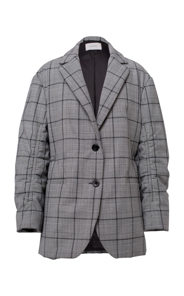 Moda Operandi Dorothee Schumacher Checked Motion Wool-blend Blazer