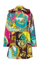 Versace Printed Vinyl Oversized Coat