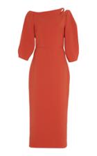 Christian Siriano Solid Long Sleeve Dress